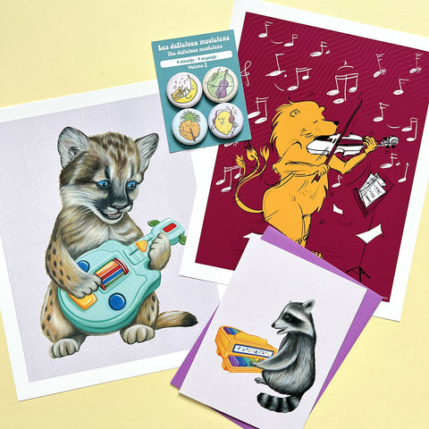 Gift idea for music lover by Sardines Studio