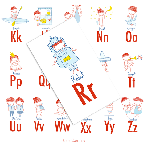 ABC Alphabet - Affiche murale
