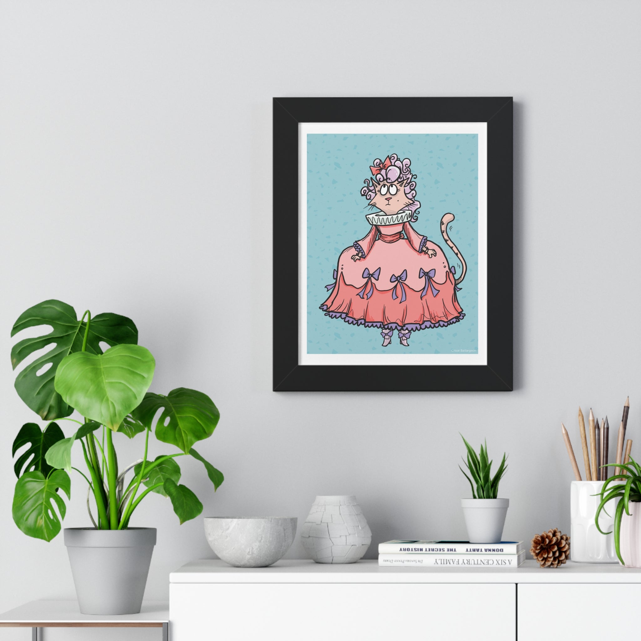 Marie la chatte stylé - Affiche murale