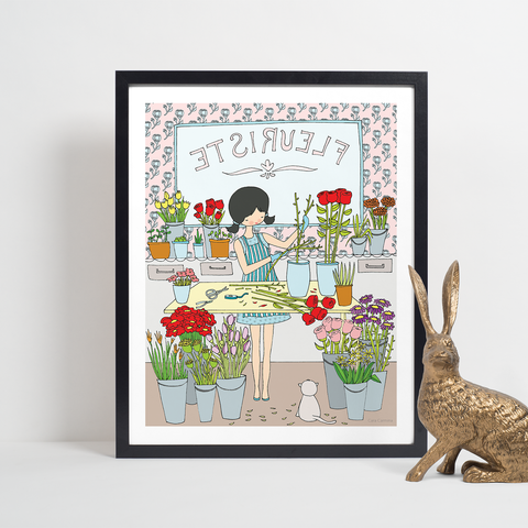 Les Petites - Fleuriste - Affiche murale