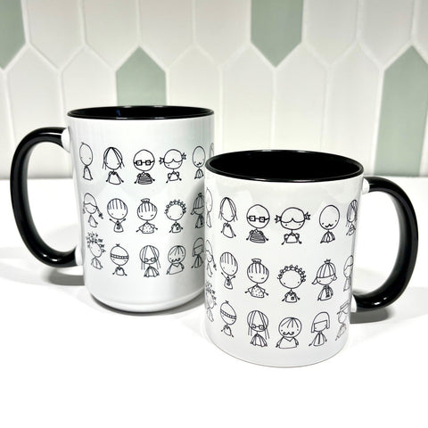 Mug by Cara Carmina little people