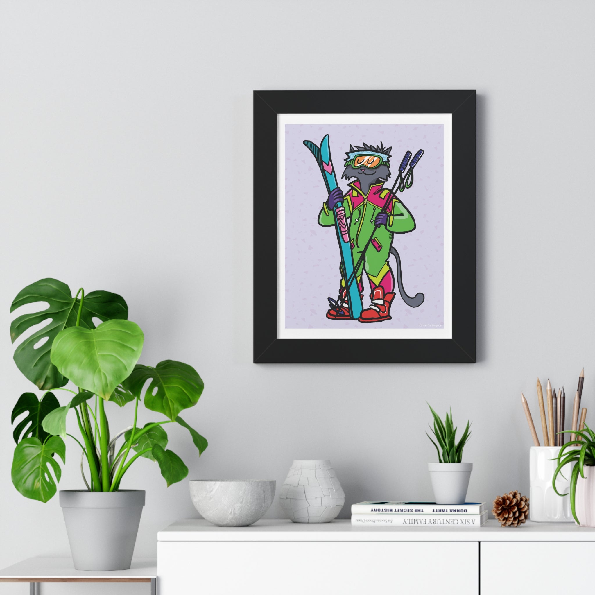 Whiski le chat stylé - Affiche murale