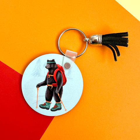 Porte-clés ours sportif