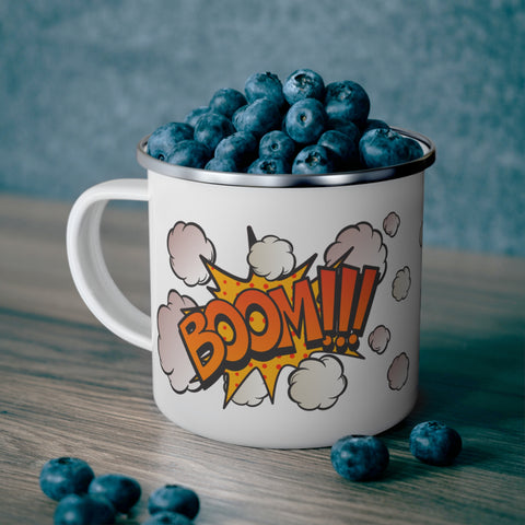 Tasse en émail BOOM