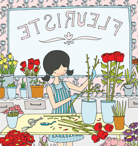 Les Petites - Fleuriste - Affiche murale