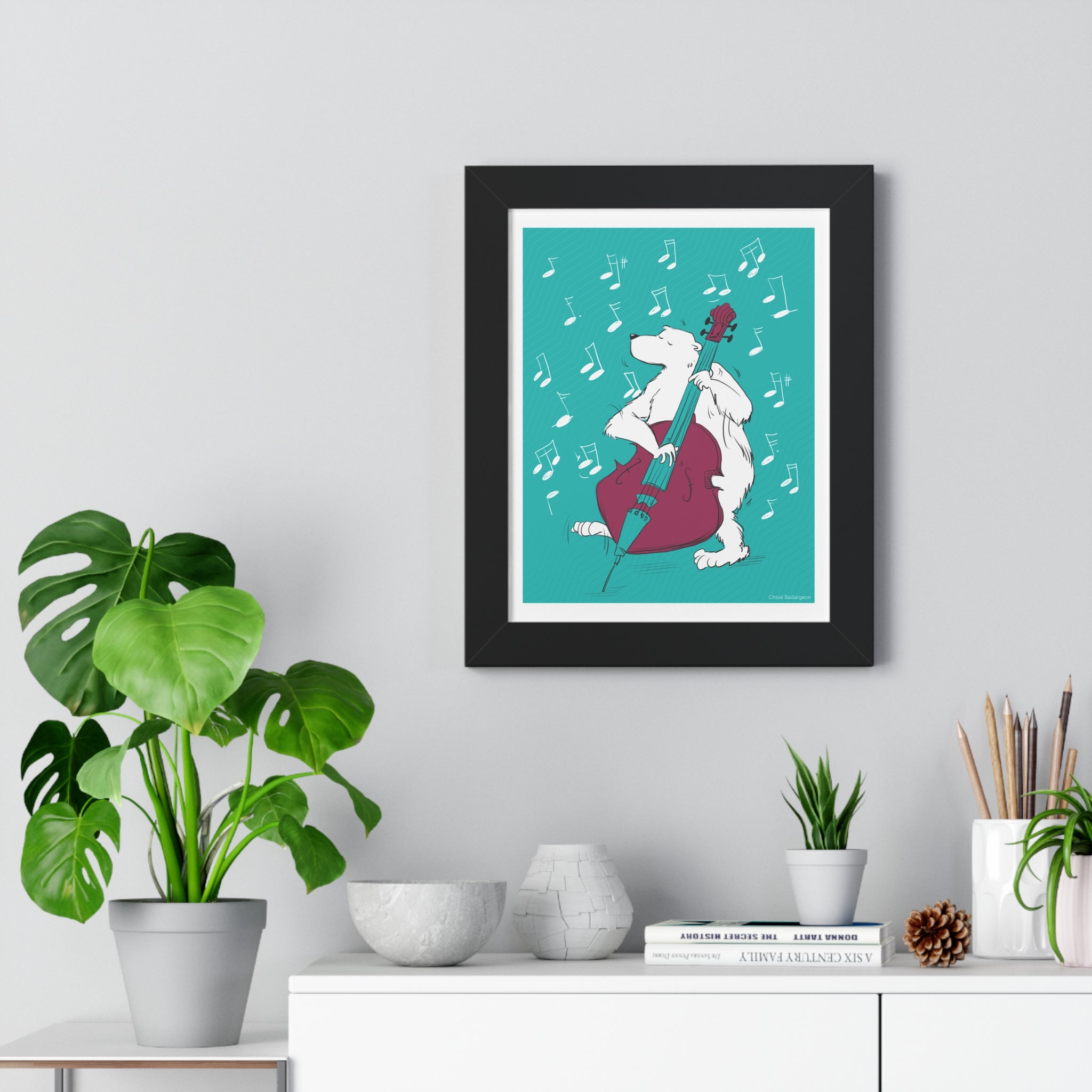 Ours Groovy - Affiche murale