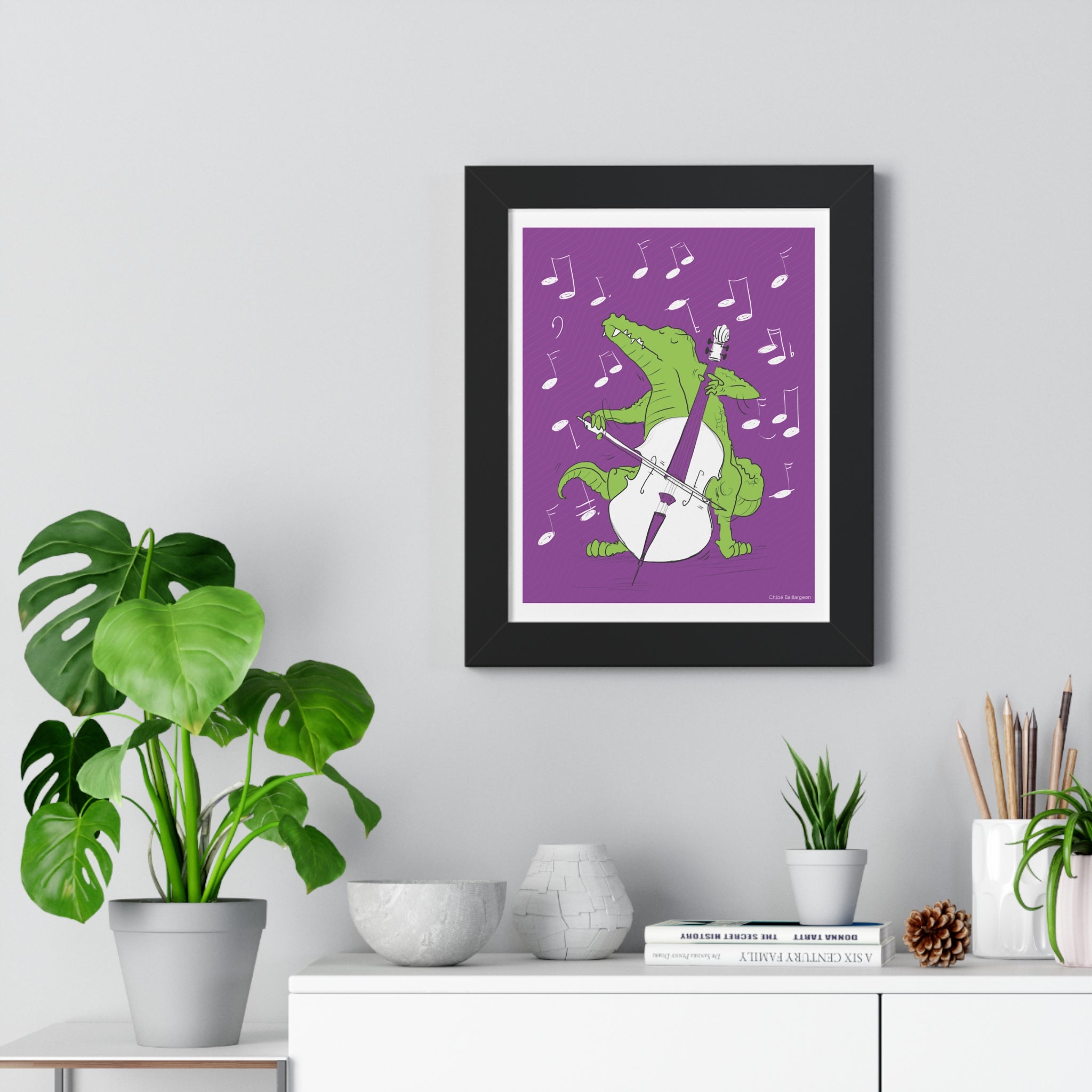 Croco Groovy - Affiche murale