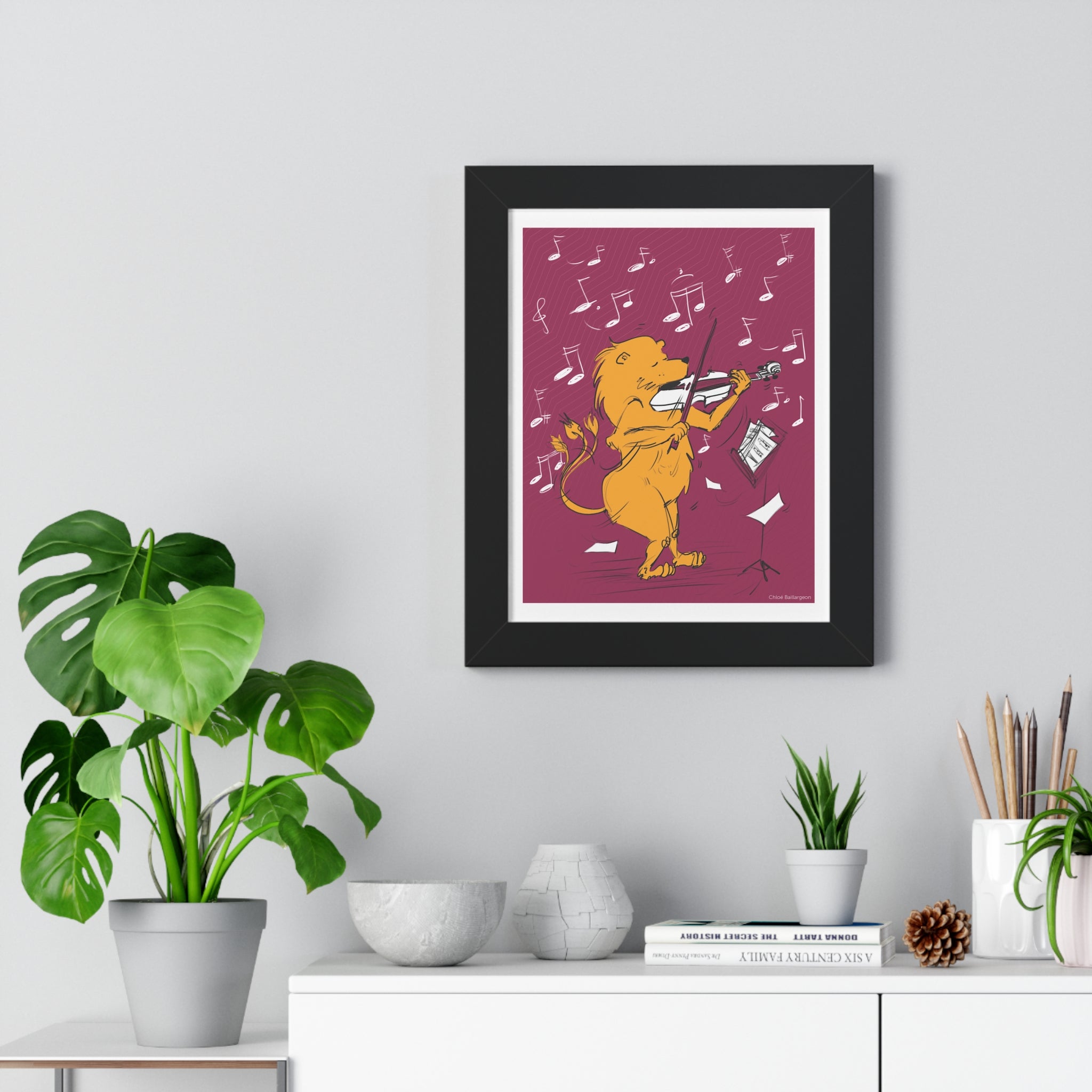 Lion Groovy - Affiche murale