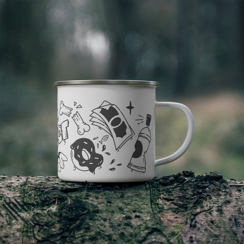 Tasse en émail Graffiti - RESPECT
