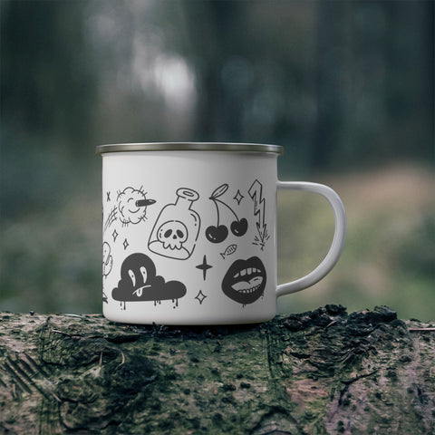 Tasse en émail Graffiti - SMILE
