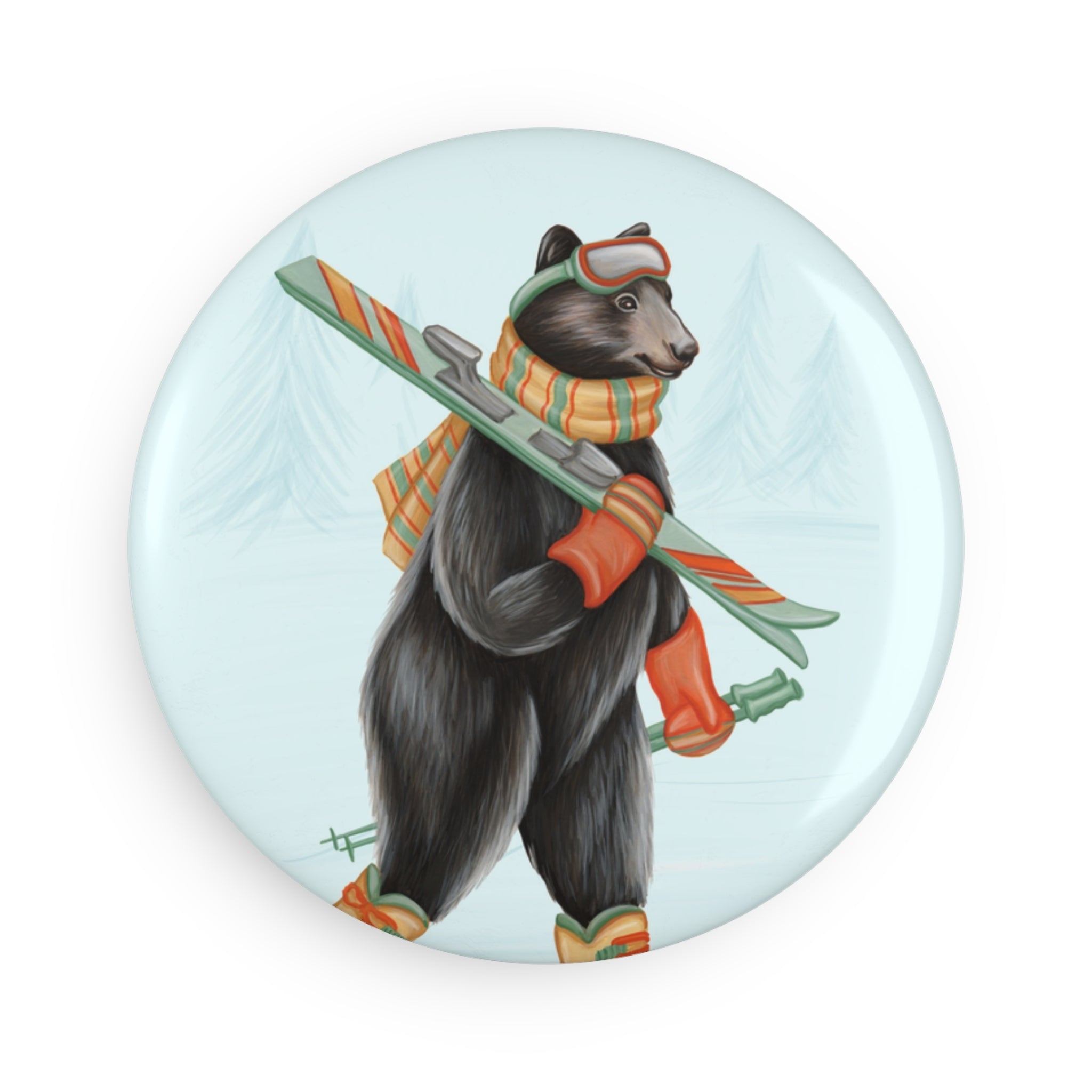 Large sporty bears magnets