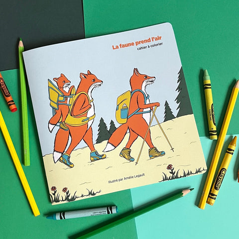 Cahier à colorier pour la SÉPAQ par Amélie Legault