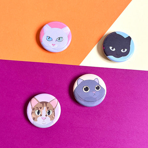 The Pretty Kitties Magnets (set of 4)