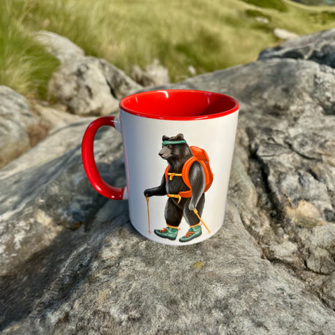 Bear Hiking, Mug