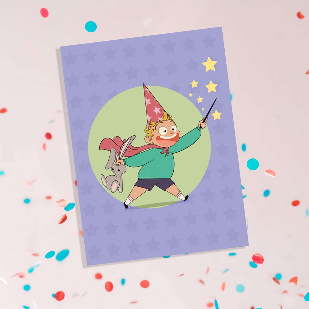 Milo the magician - Greeting Card – Sardines Studio