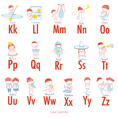 Little people ABC Alphabet - Poster