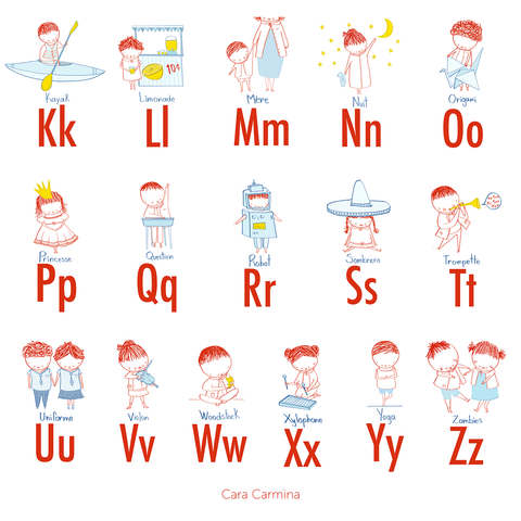 Little people ABC Alphabet - Poster