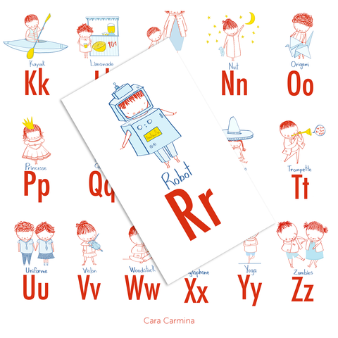 Little people ABC Alphabet - Poster