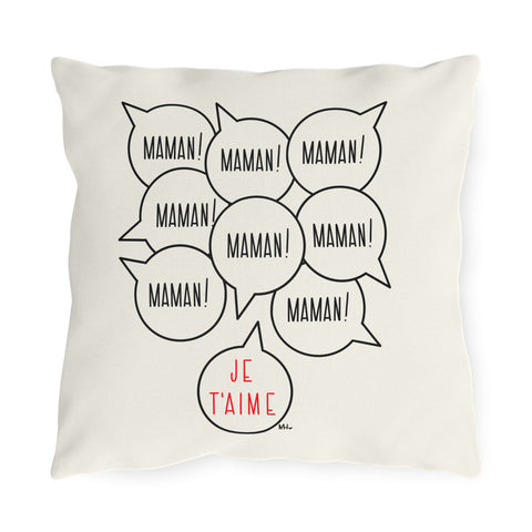 PIllow cover - Maman maman maman je t'aime