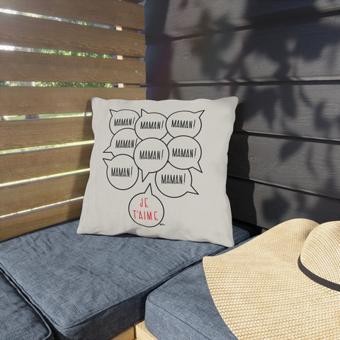 Housse de Coussin - Maman maman maman je t'aime