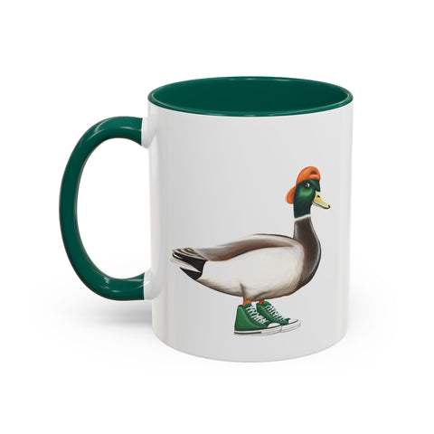 Duck wearing shoes Mug