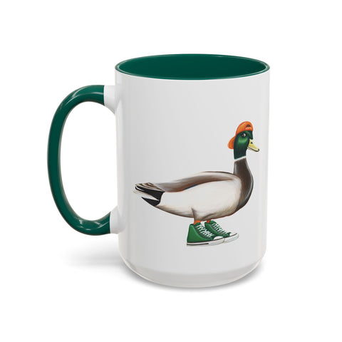 Duck wearing shoes Mug