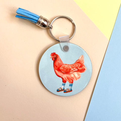 Fashionable Hens Key Chain