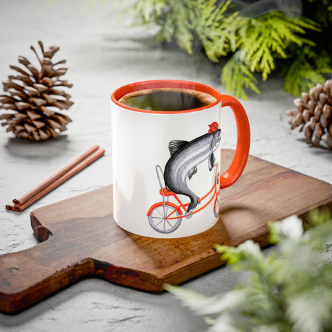 Tasse Poisson à Vélo