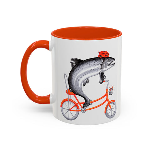 Tasse Poisson à Vélo