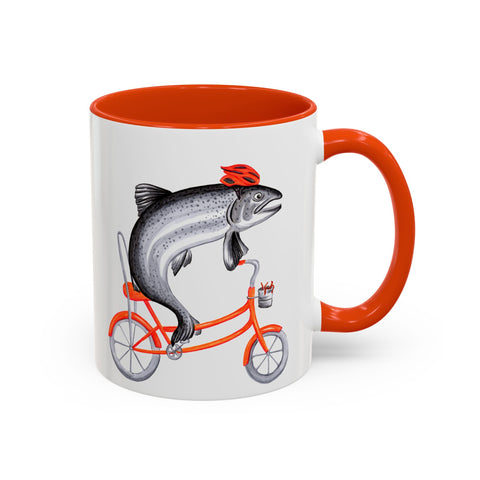 Tasse Poisson à Vélo