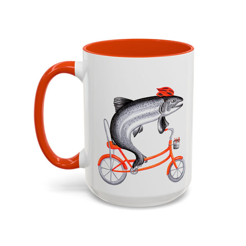 Tasse Poisson à Vélo