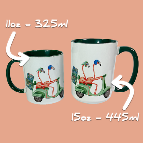 Tasse Flamants Rose en Scooter