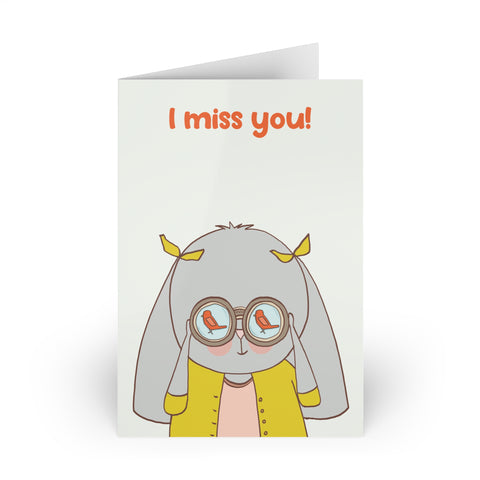 Card I miss you Cara Carmina