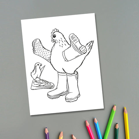 Set of 3 Pierrette coloring pages - Print and color! PDF Digital Download