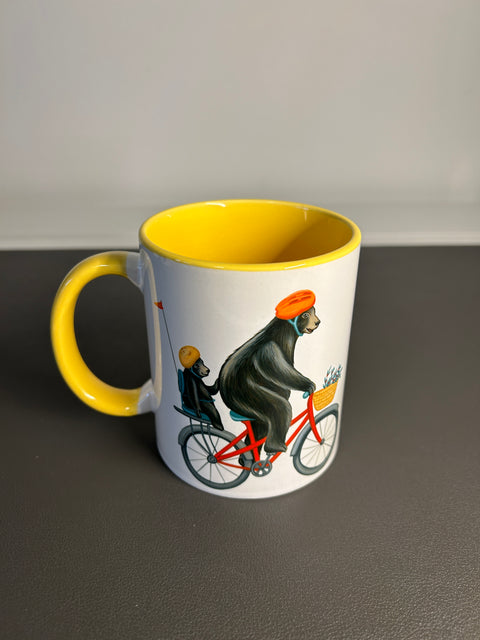 Bears riding a Bike Mug