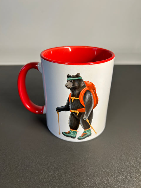 Bear Hiking, Mug