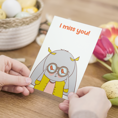 Card I miss you Cara Carmina