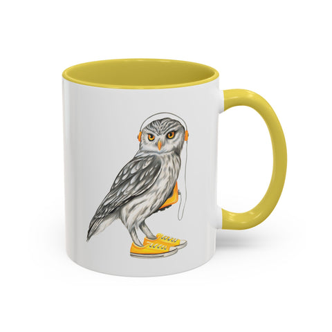 Owl wearing sneakers Mug