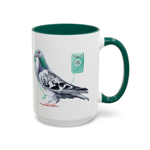 Tasse Pigeon au téléphone