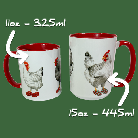 Hens wearing Slippers Mug