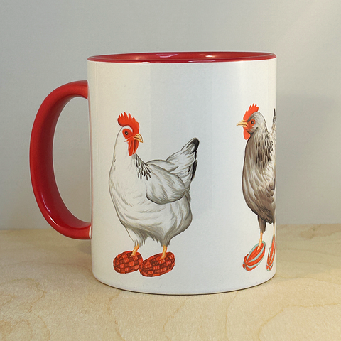 Tasse Poules en pantoufles de Phentex