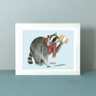 Add a little café charm to your walls with this adorable raccoon coffee art print. Featuring a clever raccoon enjoying a coffee shop paper cup, this whimsical illustration captures the cozy joy of a fresh brew and a little everyday adventure.