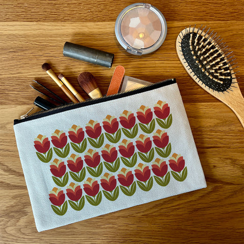 Pencil/Makeup Bag - Retro design #4