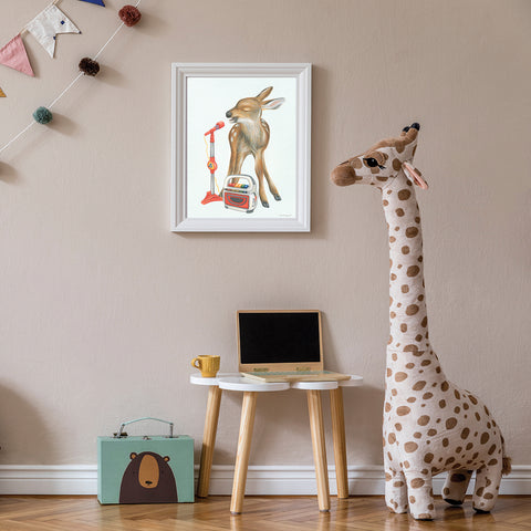 Baby Deer Serenade - Poster