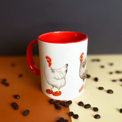 Hens wearing Slippers Mug