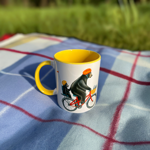 Bears riding a Bike Mug