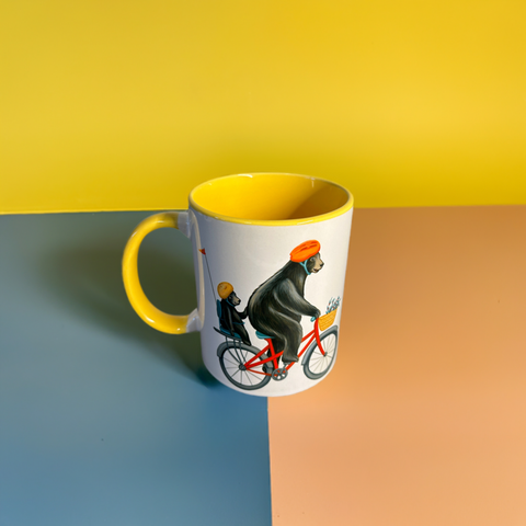 Bears riding a Bike Mug