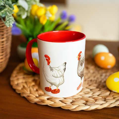 Tasse Poules en pantoufles de Phentex