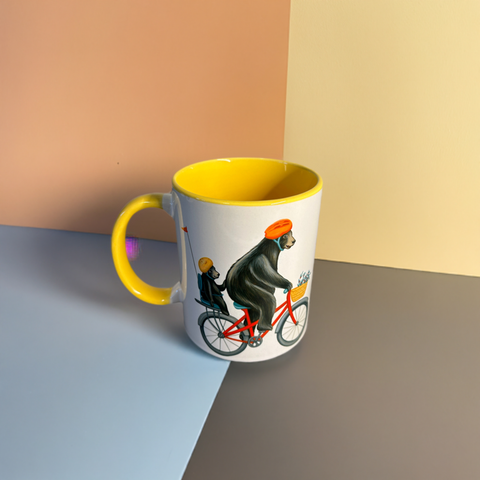 Bears riding a Bike Mug