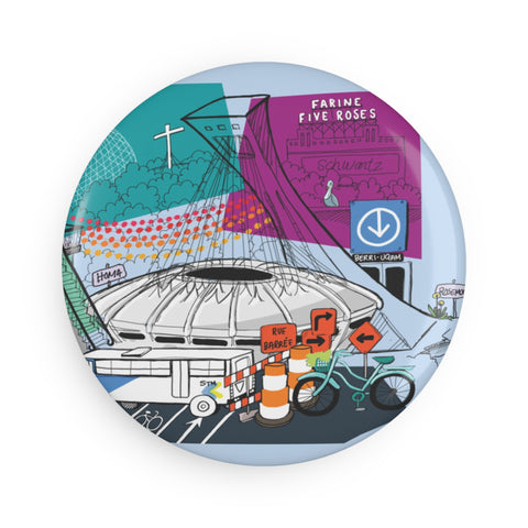 Montréal large magnets (set of 2)